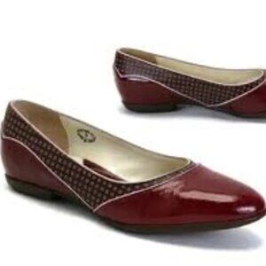 John Fluevog Blind Faiths Low Jo Flats Wine 6